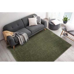 Tapete para Sala Felpudo Plush 32 Verde Fendi 1,50x2,00m - 2