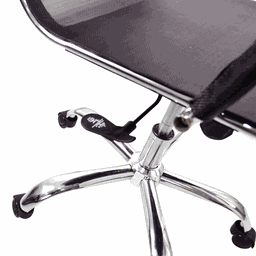 Cadeira Presidente em Tela Mesh Office 12P Preta - 4 Cadeira Presidente em Tela Mesh Office 12P Preta - 4