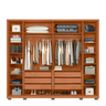 Guarda-Roupa Casal 6 Portas 6 Gavetas Suburban Gold Espresso Móveis 100% MDF - 9