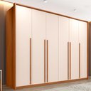 Ver imagem 1 de Guarda-Roupa Casal 6 Portas 6 Gavetas Suburban Gold Espresso Móveis 100% MDF