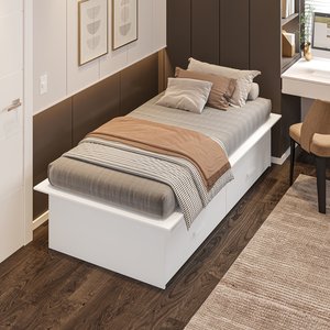 Cama Solteiro Adulto com 2 Gavetas Deva Yescasa