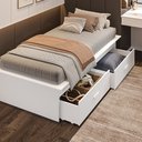 Ver imagem 3 de Cama Solteiro Adulto com 2 Gavetas Deva Yescasa