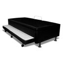 Ver imagem 1 de Cama Box Baú c/Auxiliar Solteiro Universal Courano Nero Black (88x188) - Ortobom