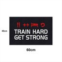 Ver imagem 1 de Tapete Capacho TRAIN HARD 60x40 Treino Academia Musculação