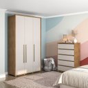 Ver imagem 1 de Quarto Guarda Roupas 3 Portas Cômoda 5 Gavetas