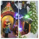 Ver imagem 4 de Decoração Cenário Natalino Musical Fábrica de Brinquedos Movimento Luzes