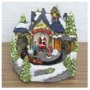 Ver imagem 1 de Decoração Cenário Natalino Musical Fábrica de Brinquedos Movimento Luzes