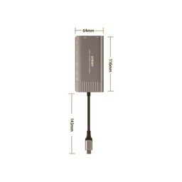 Adaptador Hub Aula Ot-95117 Usb-c Gibabit 8 Em 1 Macbook Novo MacBook 12 polegadas 2015 2016, Macboo - 4