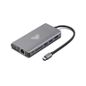 Adaptador Hub Aula Ot-95117 Usb-c Gibabit 8 Em 1 Macbook Novo MacBook 12 polegadas 2015 2016, Macboo - 1