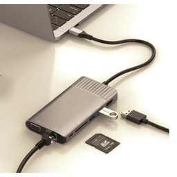 Adaptador Hub Aula Ot-95117 Usb-c Gibabit 8 Em 1 Macbook Novo MacBook 12 polegadas 2015 2016, Macboo - 7