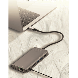 Adaptador Hub Aula Ot-95117 Usb-c Gibabit 8 Em 1 Macbook Novo MacBook 12 polegadas 2015 2016, Macboo - 6