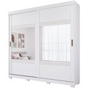 Ver imagem 2 de Guarda Roupa Gramado 2 Portas Correr com 4 Espelhos e Pés - Panan