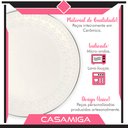 Ver imagem 5 de Conjunto 4 Pratos Raso Cerâmica 26,2cm Harmony Branco