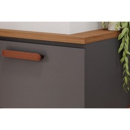 Bancada de Banheiro Balcão Duna 1 Porta C/ Cuba 60cm Pistache/freijo - Mgm - 5