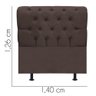 Cabeceira para Cama Box Casal 1,40 Cm Paris - Oferta House Cor:marrom - 2