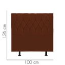 Ver imagem 2 de Cabeceira Estofada Istambul Capitonê 100cm Solteiro Box Quarto Suede Terracota Telha - Gat Magazine