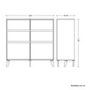 Ver imagem 4 de Cômoda Sapateira para Quarto 120cm x 120cm Dora Branco