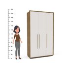 Ver imagem 6 de Guarda-roupa Coimbra 3 Portas Cômoda 8 Gavetas