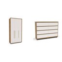 Ver imagem 2 de Guarda-roupa Coimbra 3 Portas Cômoda 8 Gavetas