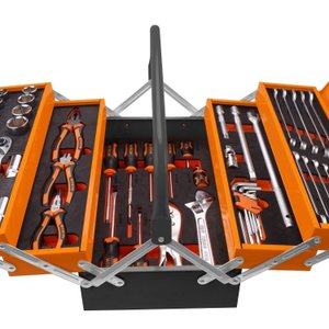 Conjunto Ferramentas 60 Peças Caixa de Aço