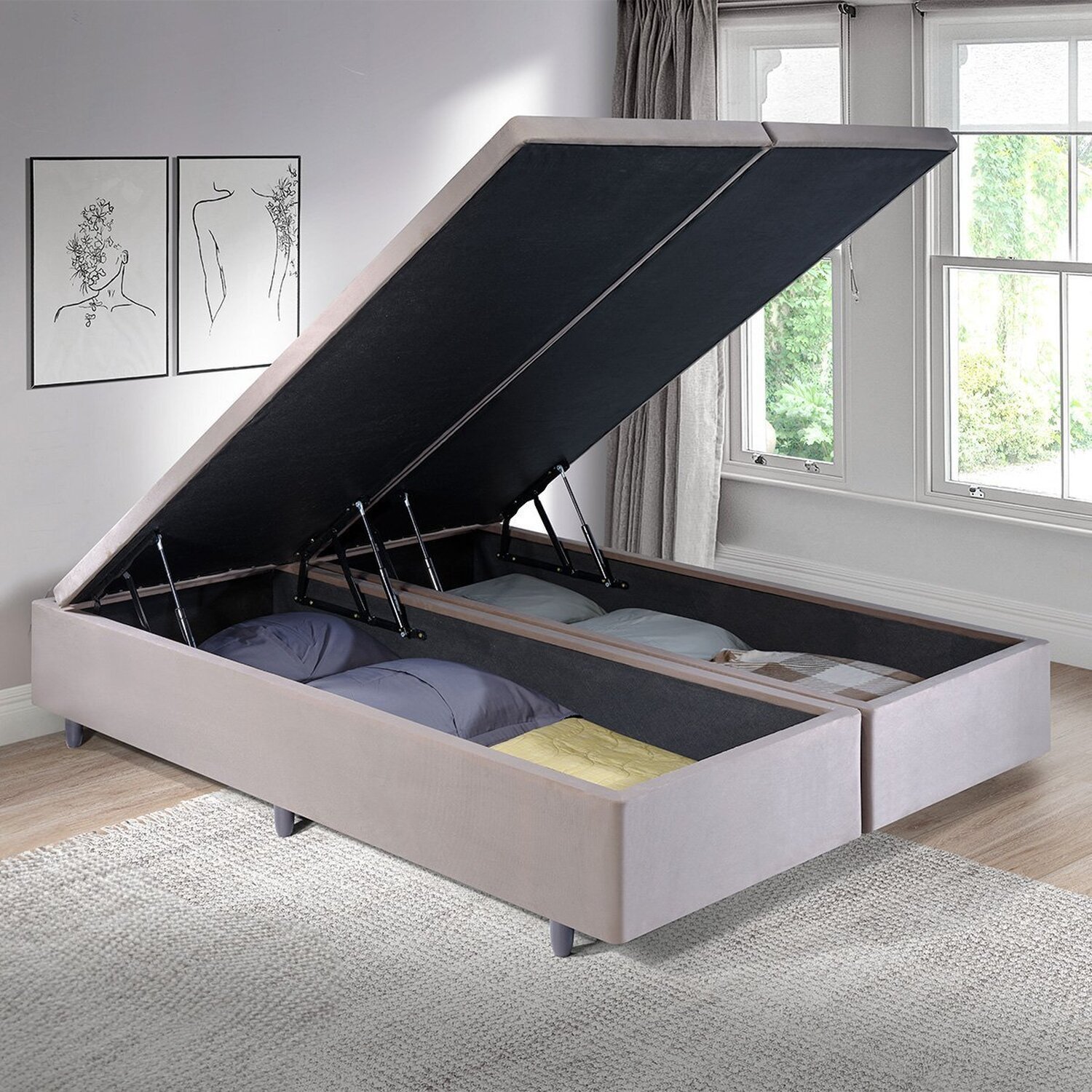 Cama Box Baú King 193cm X 203cm - 1