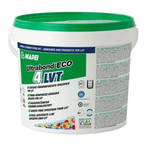 Cola Piso Vinílico Mapei Ultrabond Eco 4 Lvt Balde 4kg