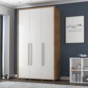 Ver imagem 3 de Guarda-roupa Coimbra 3 Portas Cômoda 5 Gavetas Mesa de Cabeceira 2 Gavetas