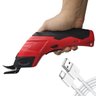 Tesoura Eletrica Sem Fio Corta Tecido Costura Tapete Papel Papelao Lamina Forte Artesanato Diy ideal - 1