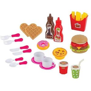 Comidinha de Brinquedo Food Delivery Lanchonete - 22 Peças Braskit