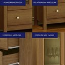 Ver imagem 3 de Cristaleira 2 Portas Vidro 1 Gaveta 180x80 Cm E954 Diamond Dtall Diamond