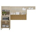 Ver imagem 3 de Kit de Cozinha 8 Portas Escópia Freijó Vanila Ripado