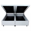 Ver imagem 6 de Base Box Baú Casal Bipartido 138x188x42cm Courino com Pistão a Gás