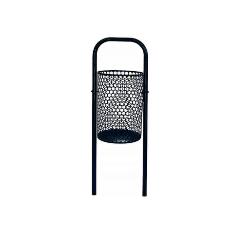 Lixeira para Pátios e Parques Redonda em Tela de Moeda