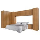 Ver imagem 1 de Guarda Roupa Modulado Dallas com 9 Módulos 9 Portas de Bater 6 Gavetas