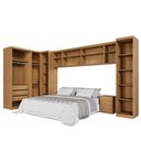 Ver imagem 3 de Guarda Roupa Modulado Dallas com 9 Módulos 9 Portas de Bater 6 Gavetas