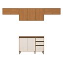 Ver imagem 2 de Cozinha Completa Venaly 8 Portas 2 Gavetas com Tampo Cinamomo/Off White - Henn