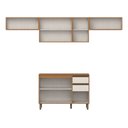 Ver imagem 3 de Cozinha Completa Venaly 8 Portas 2 Gavetas com Tampo Cinamomo/Off White - Henn