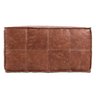 Puff de Couro Legítimo Decorativo 80x80x40 cm Bora - 6