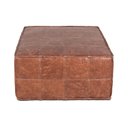 Ver imagem 3 de Puff de Couro Legítimo Decorativo 80x80x40 cm Bora