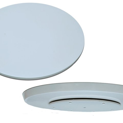 Prato Giratório para Sala de Jantar 40 cm Branco/Off White