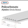 Kit com 5 Telhas de Policarbonato 244x50cm Onda Baixa Cristal Ajover - 3