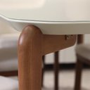 Ver imagem 5 de Conjunto de Jantar Mesa Redonda com Vidro Donatella 4 Cadeiras Kalina - Natural C/ Carbono