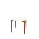 Ver imagem 3 de Conjunto de Jantar Mesa Redonda com Vidro Donatella 4 Cadeiras Kalina - Natural C/ Carbono