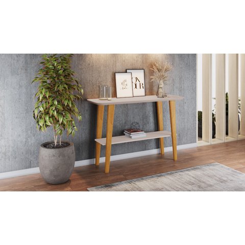 Aparador Formoso com Pés de Madeira Maciça:off / Cinamomo