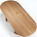 Ver mais imagens de Mesa de Jantar 8 Lugares Oval Base Dupla Ripada 200cm Rigon B05 Amêndoa Cinamomo - Lyam Decor