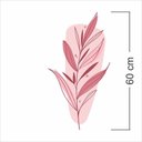 Ver imagem 5 de Adesivo Floral Boho Rosa Estilo Nórdico 31x60 Minimalista Mod.03