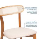 Ver imagem 4 de Kit 8 Cadeiras Madeira Maciça Ceci CabeCasa MadeiraOriginals Linho Off White/Trama