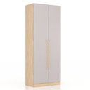 Ver imagem 3 de Guarda-Roupa Modulado 2 Portas San Diego Bege/Aveiro Oak/Cinza Urbano