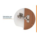 Ver imagem 6 de Balcão 2 Portas 60cm com Tampo Arizona CabeCasa MadeiraOriginals Laranja/Terracota/Branco