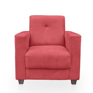 Poltrona Cadeira para Sala Confortável Reforçada Veneza Suede